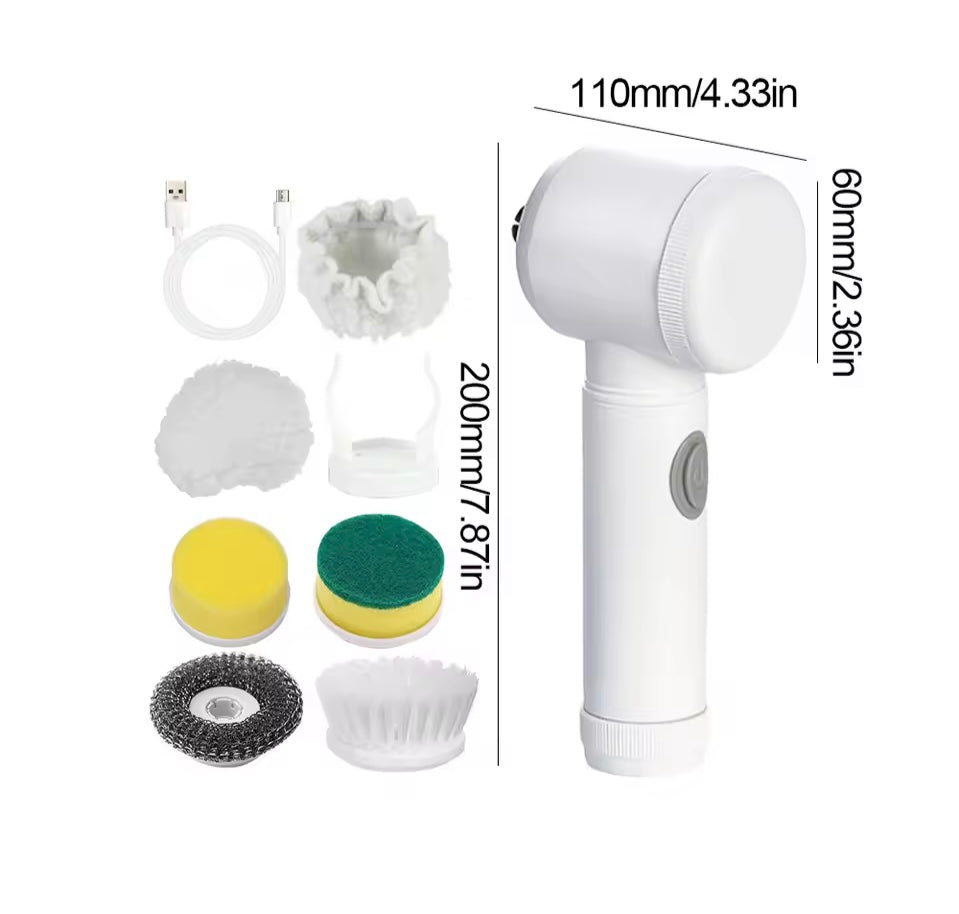 Cepillo Eléctrico para Fregar – Limpieza Potente y impecable sin esfuerzo.