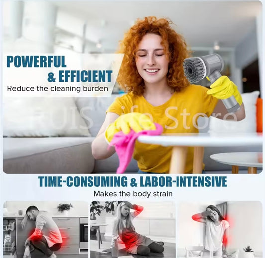 Cepillo Eléctrico para Fregar – Limpieza Potente y impecable sin esfuerzo.