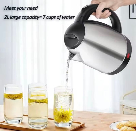 Cafetera Eléctrica RaVi™ 2L Inoxidable — Calentado Rápido y Diseño Premium ✅