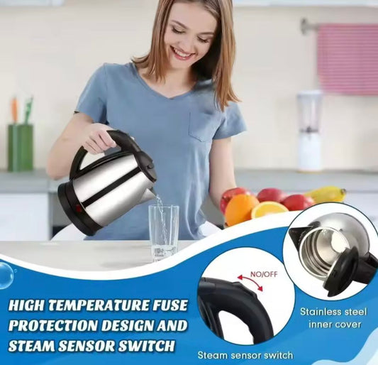 Cafetera Eléctrica RaVi™ 2L Inoxidable — Calentado Rápido y Diseño Premium ✅